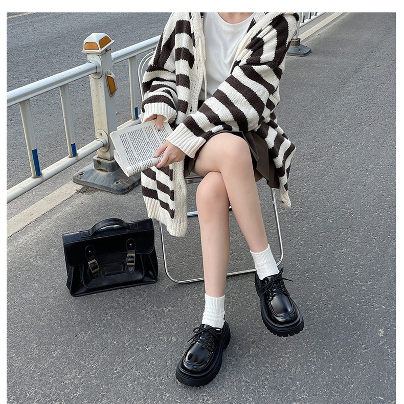 Giày Oxfod nữ - Giày da cột dây nữ phong cách ulzzang chuẩn hàng quảng châu