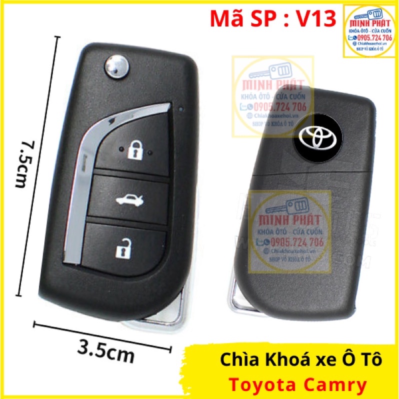 Chìa khoá xe Ô tô Toyota Camry đời 2005 V13