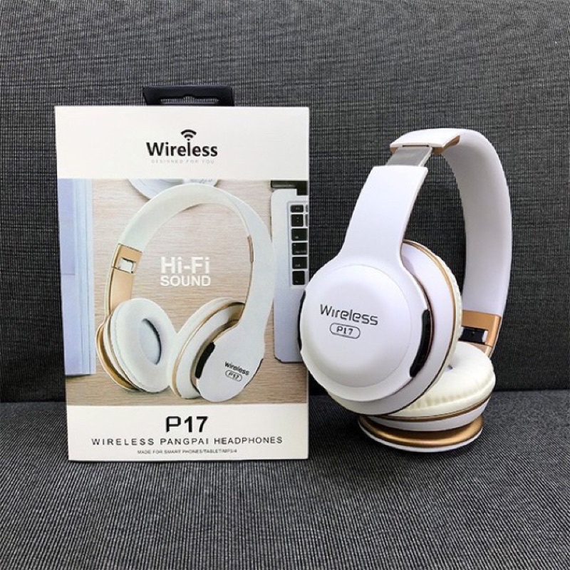 Tai Nghe Nhạc Bluetooth P17 Chụp Tai Headphone Không Dây Úp Tai Di Dộng