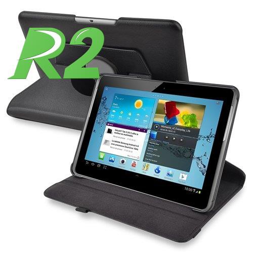 Bao Da Xoay 360 Độ Màu Đen Cho Máy Tính Bảng Samsung Galaxy Tab 2 P5100 / P5110 | BigBuy360 - bigbuy360.vn