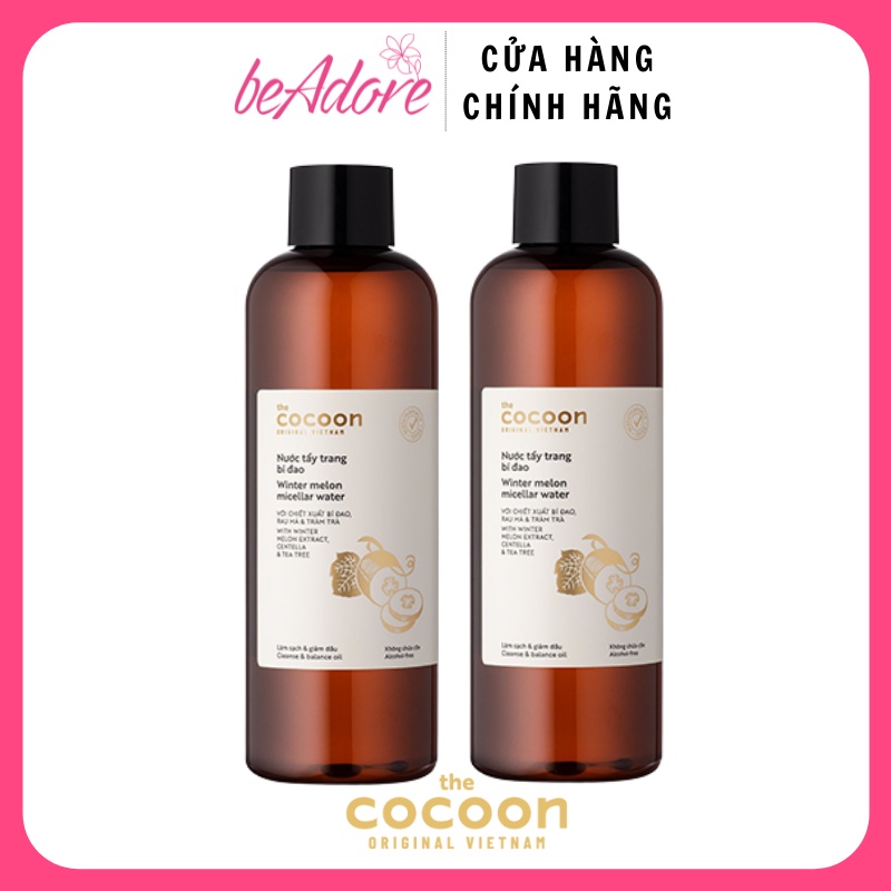 Nước Tẩy Trang Dành Cho Da Dầu Mụn Chiết Xuất Bí Đao Cocoon Winter Melon Micellar Water 500ml