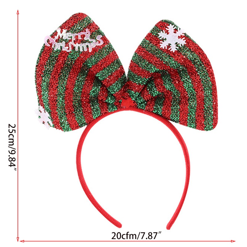 Flgo Băng Đô Nơ Phong Cách Giáng Sinh Cho Nữ