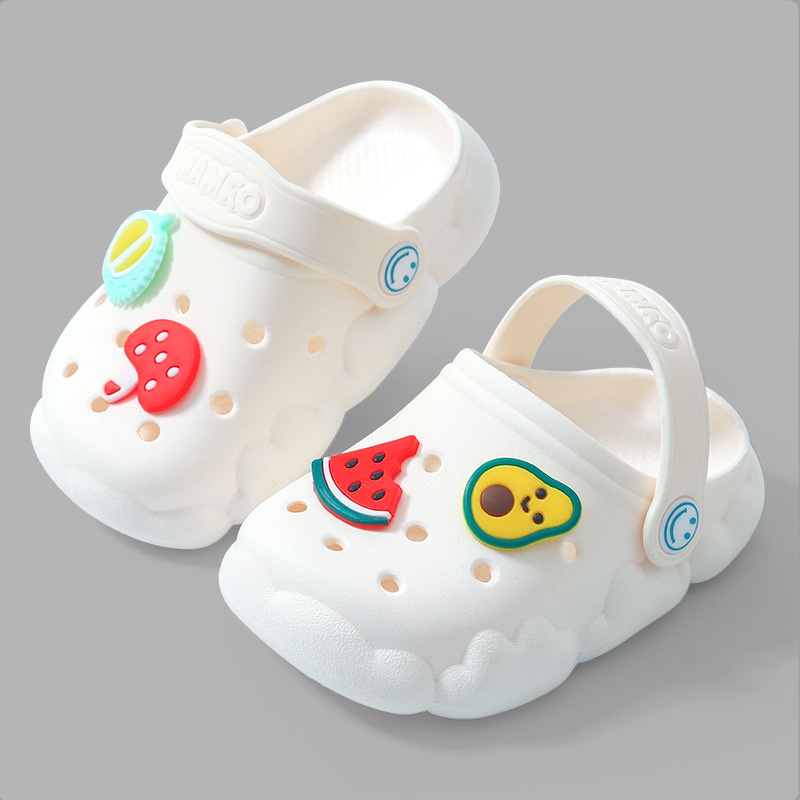 Giày Sandal Đế Mềm Chống Trượt Họa Tiết Trái Cây Hoạt Hình Thời Trang Mùa Hè Cho Trẻ Em