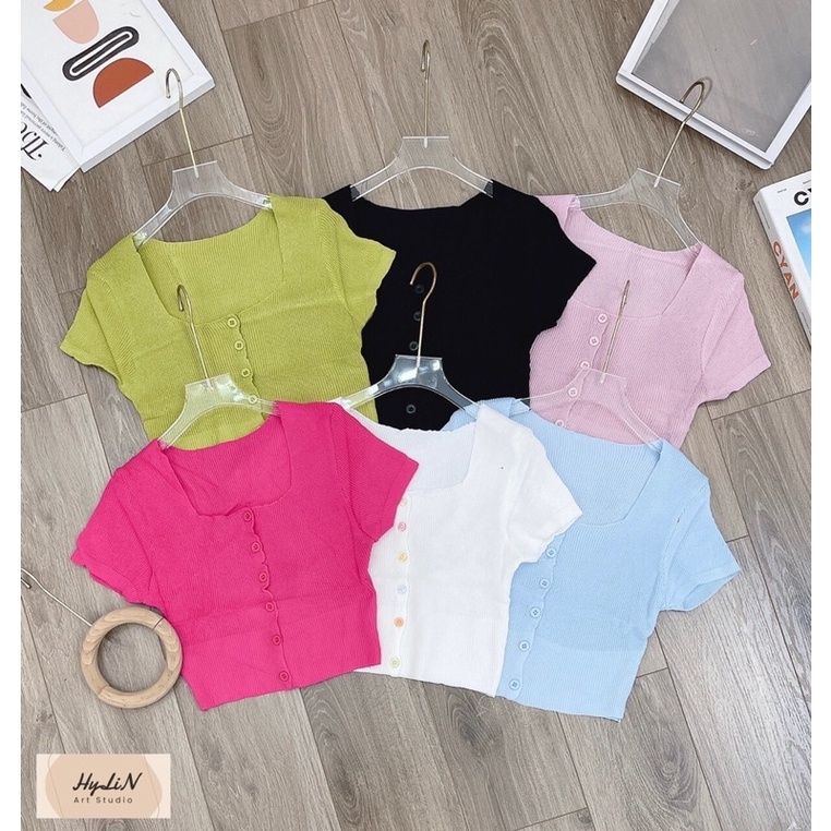 Áo crt cộc tay khuy