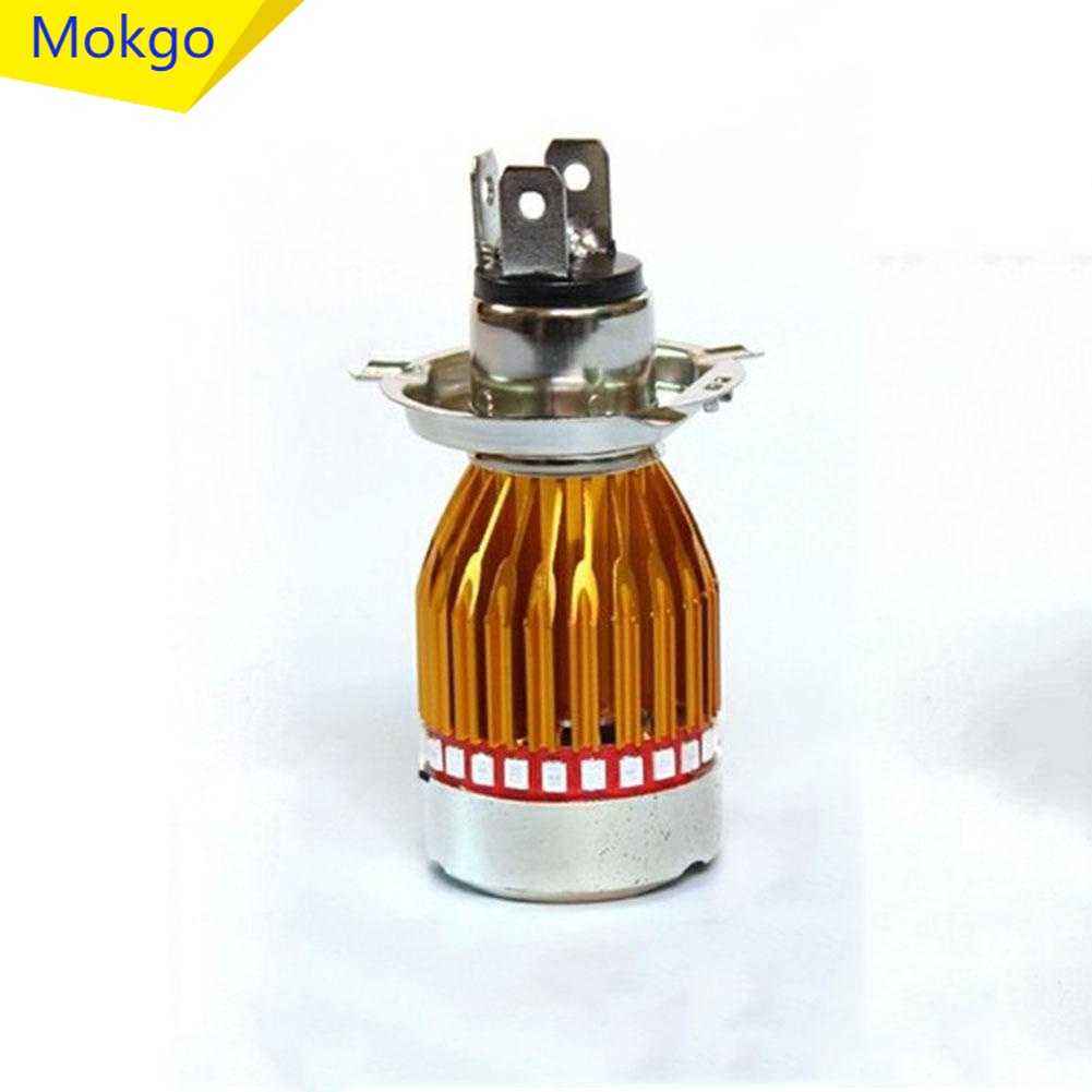 MG Đèn pha LED 1 mảnh H4 Màu trắng + Đèn pha RGB Nháy đèn pha Bóng đèn sương mù DRL 900LM
