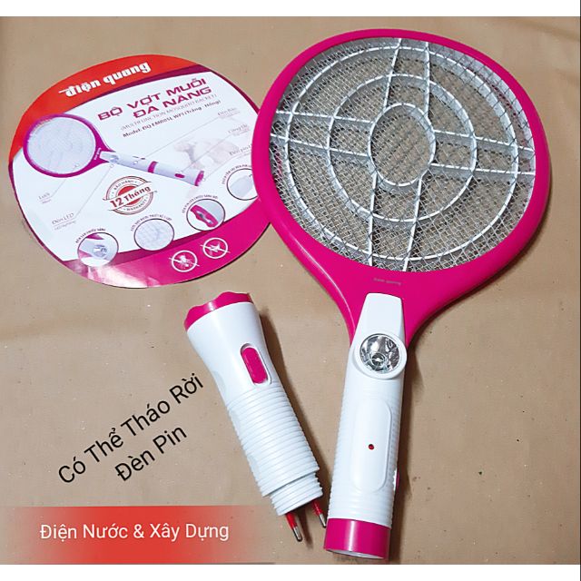 Bộ Vợt Muỗi Đa Năng Điện Quang ( KÉO HÌNH CHỌN MÀU )