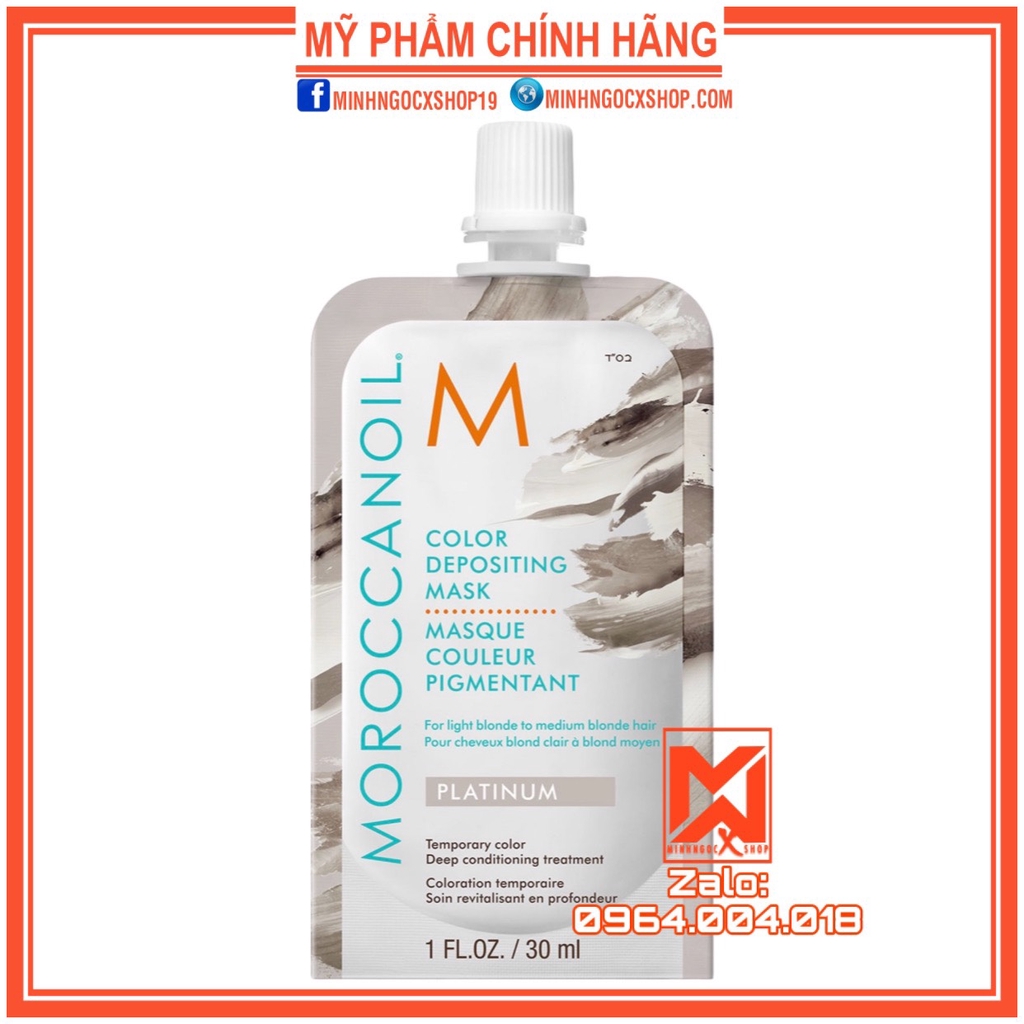 ✅[ MOROCCANOIL ] HẤP GIỮ MÀU BẠCH KIM MOROCCANOIL PLATINUM 30 - 200ML