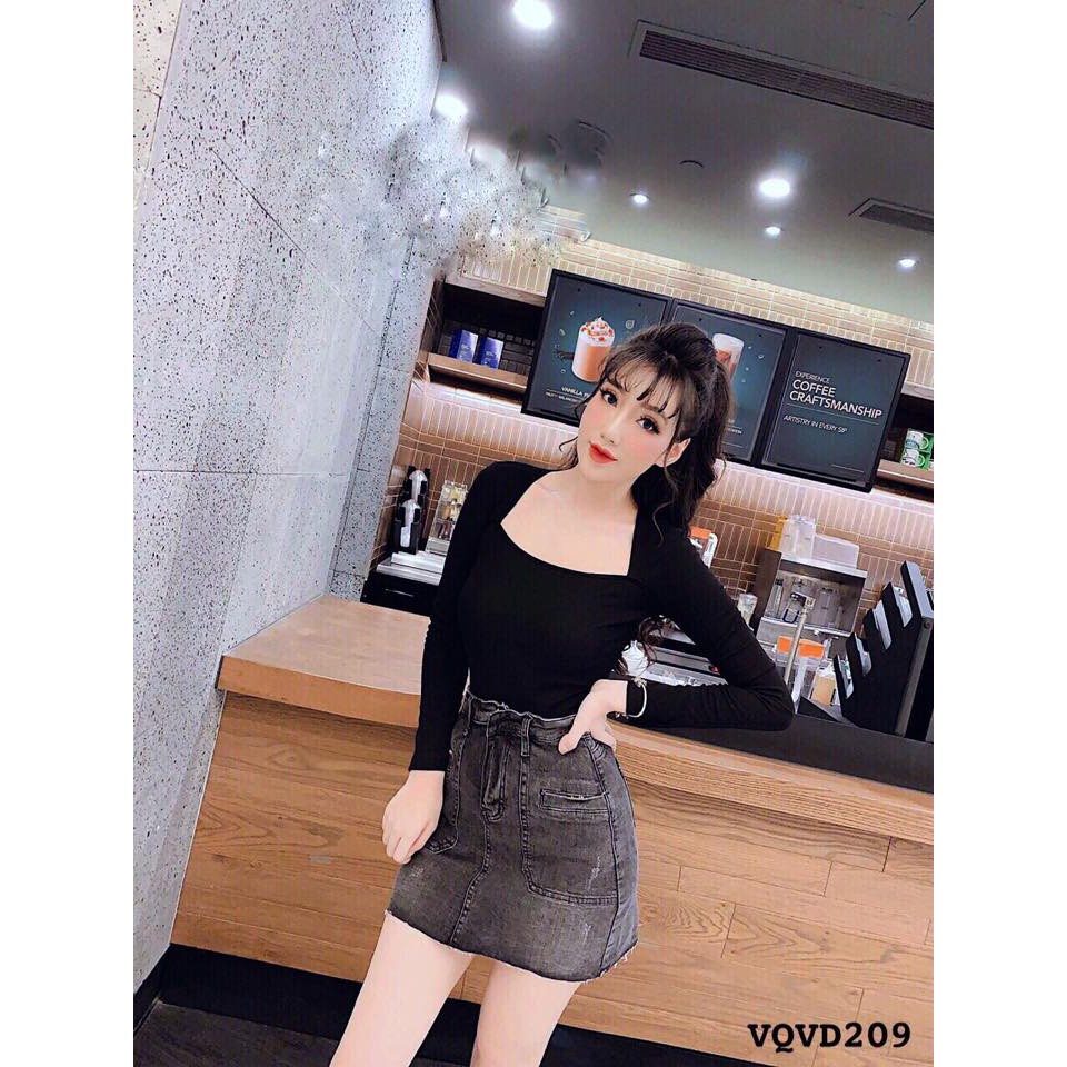 BIGSIZE Quần váy jean VQVD209 (32-36)