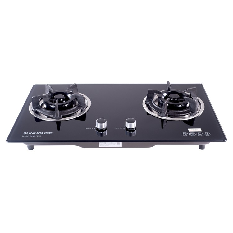 BẾP GAS ÂM KÍNH CAO CẤP SUNHOUSE SHB7736