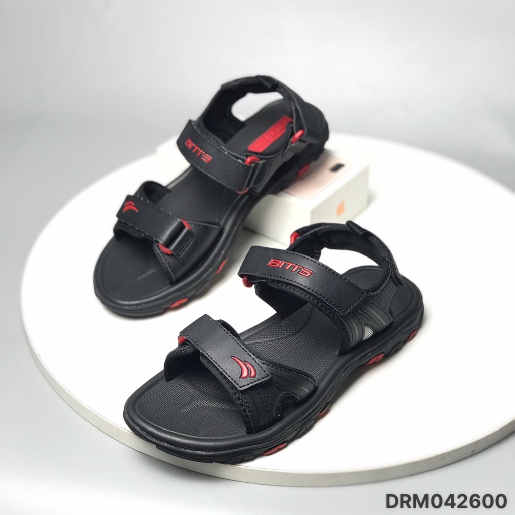 Sandal nam BlTIS ❤️FREESHIP❤️ Dép quai hậu học sinh quai dán điều chỉnh đế cao su chống trượt DRM042600