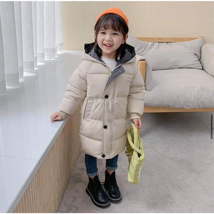 ÁO PHAO MŨ DÁNG DÀI CHO BÉ