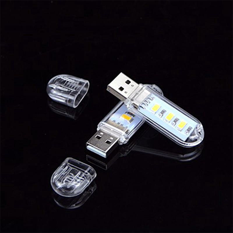 Đèn Led 3 Bóng Usb Mini Siêu Sáng Tiện Dụng