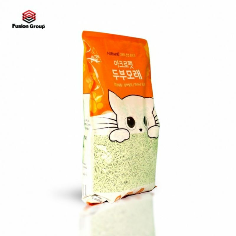 Cát đậu nành Acropet, cát vệ sinh cho mèo nhập khẩu Hàn Quốc túi 5L Siêu vón và khử mùi!!!