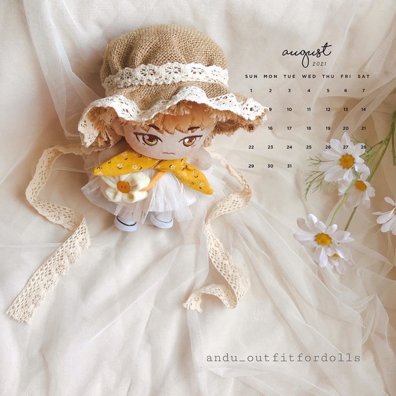 Set quần áo Sun Daisy cho doll 10cm- 15cm-20cm búp bê
