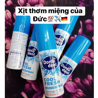 Xịt Thơm Miệng Dontodent Cool Fresh 15ml