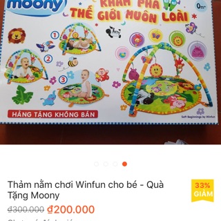 Thảm choi winfun quà tặng moony
