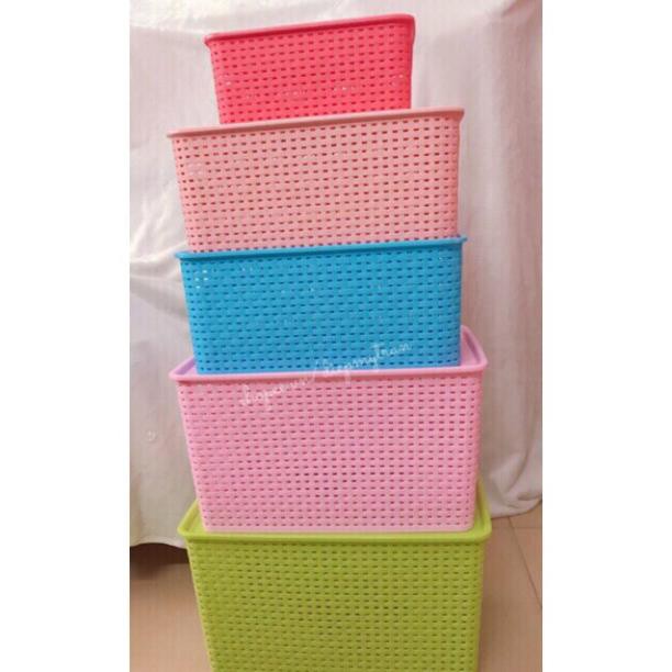( RẺ VÔ ĐỊCH) Giỏ Đan có nắp size lớn