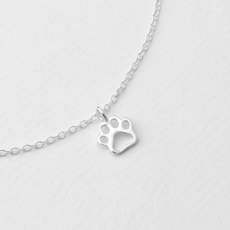 Dây chuyền Bạc Nữ 925-Mặt Chân Cún Dễ Thương-KaT Jewelry