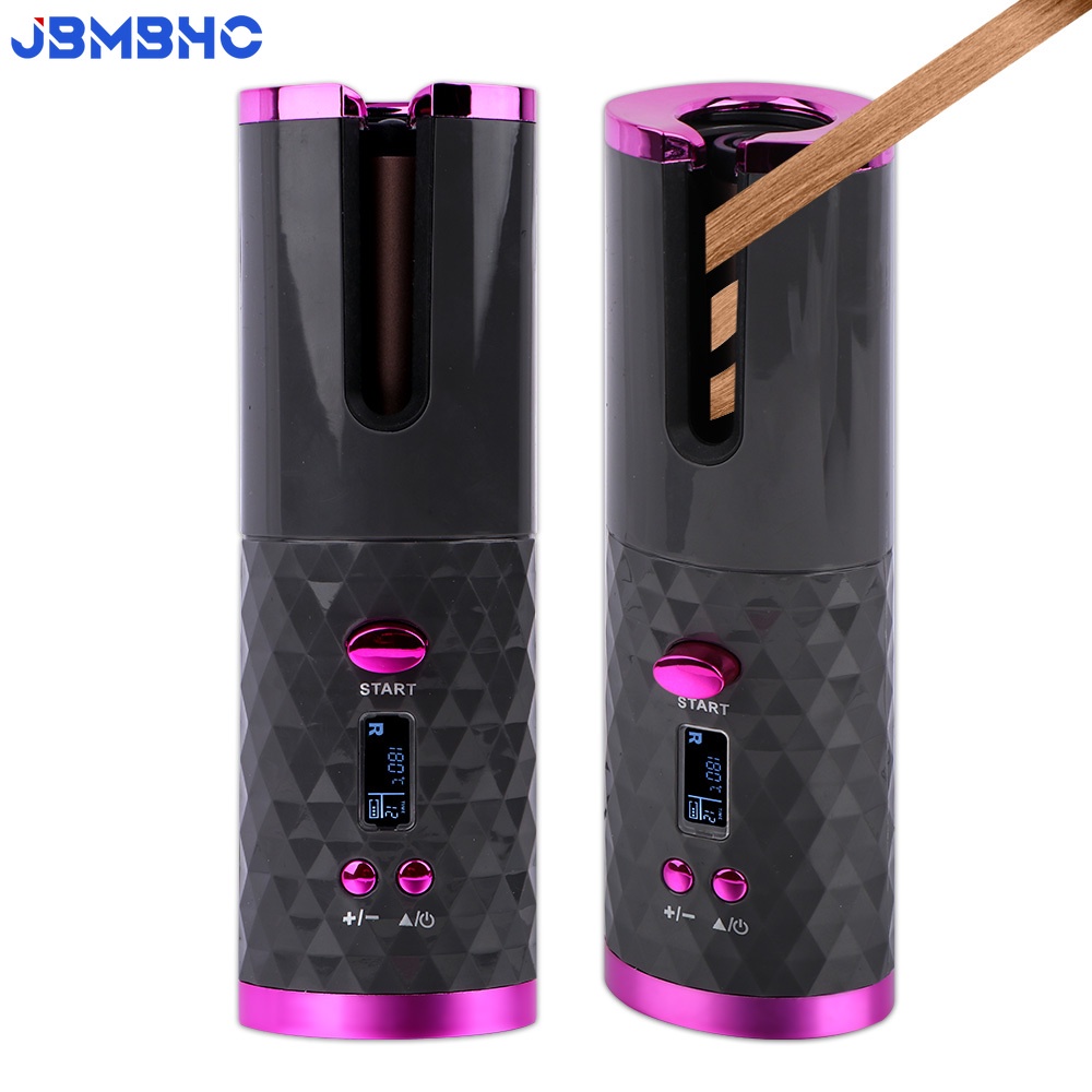 Máy Uốn Tóc Tự Động Không Dây Có Thể Điều Chỉnh Nhiệt Độ Tiện Dụng