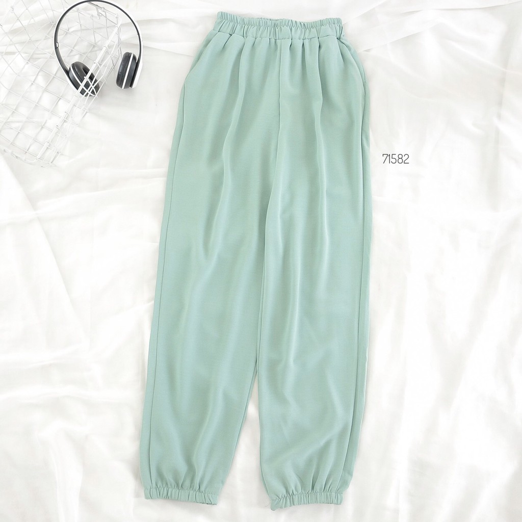 Quần jogger vải đũi Siêu mát bo gấu unisex nhiều màu form rộng ulzzang - Made by Fiin