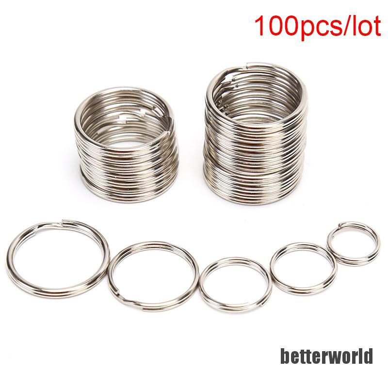 Bộ 100 Chiếc Nhẫn Kim Loại Tròn Đặc Biệt