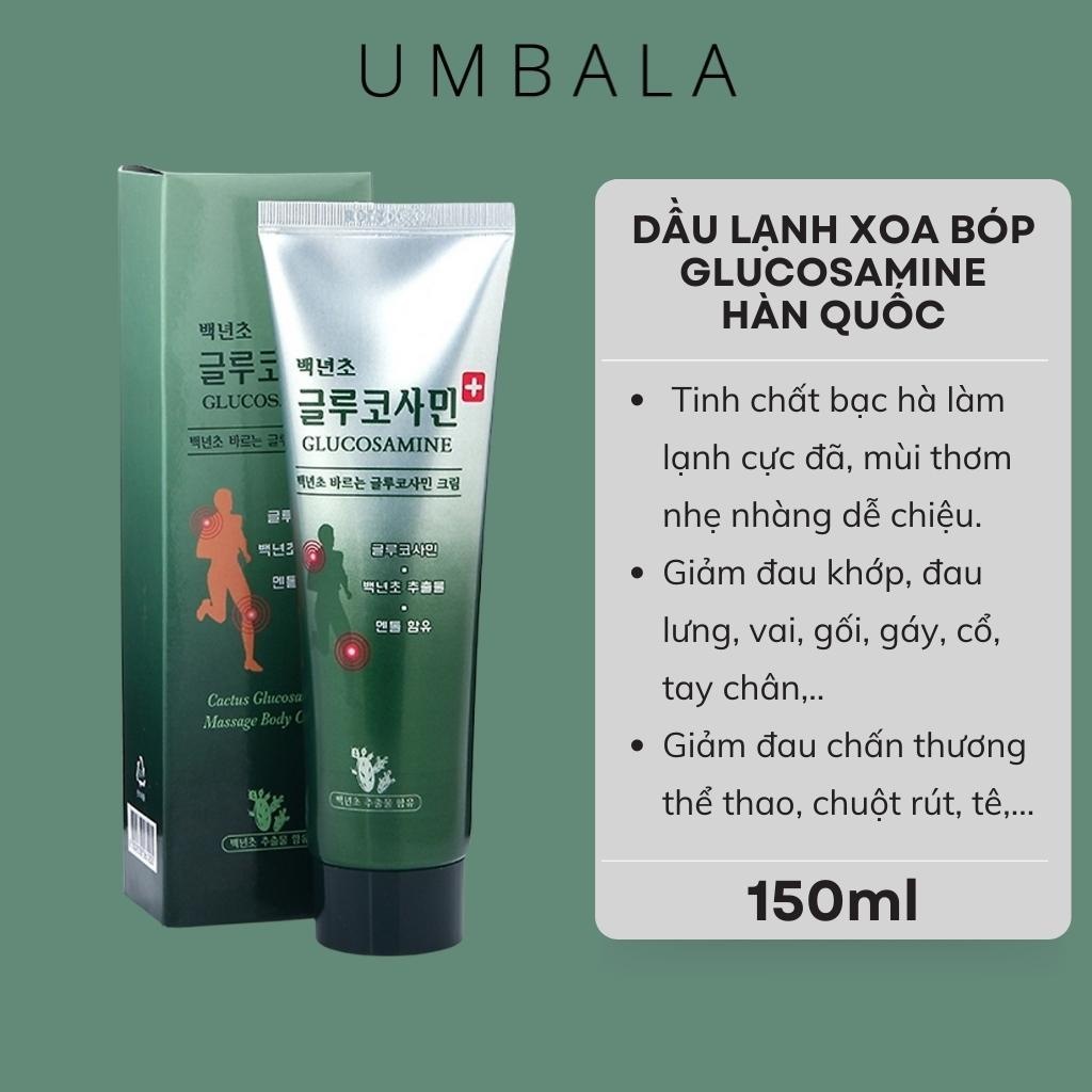 Dầu lạnh xoa bóp Glucosamine Massage Body Cream Hàn Quốc 150ml
