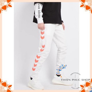 Quần jogger nam nữ chất thun nỉ dày mềm in hình mũi tên
