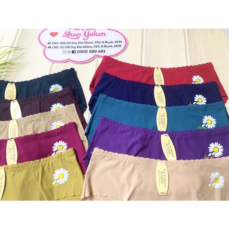 Q2015♥️ Quần Lót Nữ ♥️ Combo 5 Quần Lót Su Trơn Không Đường May