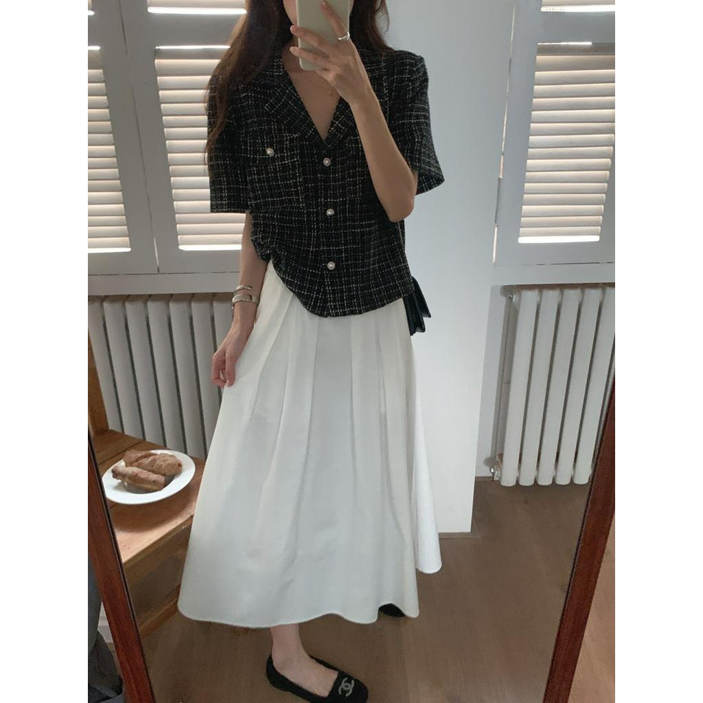 Áo Khoác Blazer Dáng Ngắn Phong Cách Retro Pháp 62578
