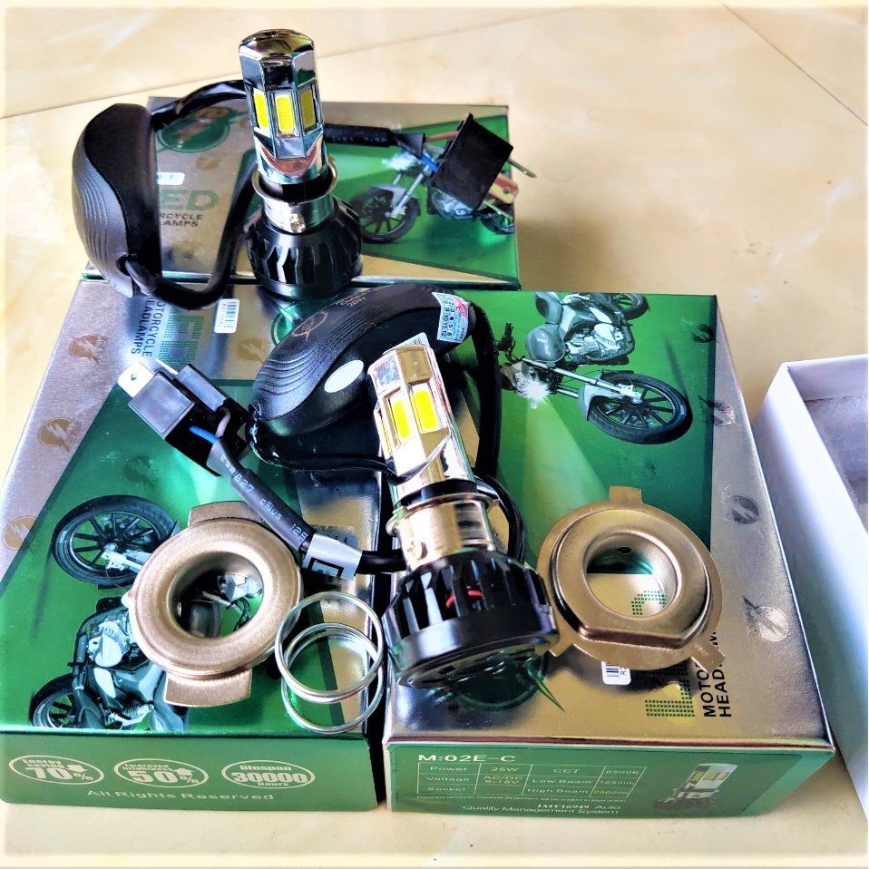 ĐÈN PHA LED RTD 35W 6 TIM SIÊU SÁNG MẪU 2020 CHO XE MÁY - Ô TÔ - LẮP ĐẶT NHƯ ZIN KHÔNG CẦN CHẾ ĐỘ , ĐỒ CHƠI XE