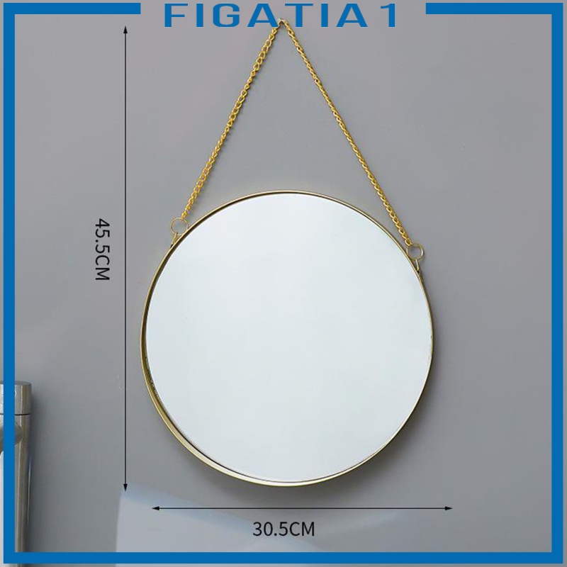 Gương Nhỏ Khung Kim Loại Treo Tường Trang Trí Nhà Tắm Phong Cách Vintage figatia1