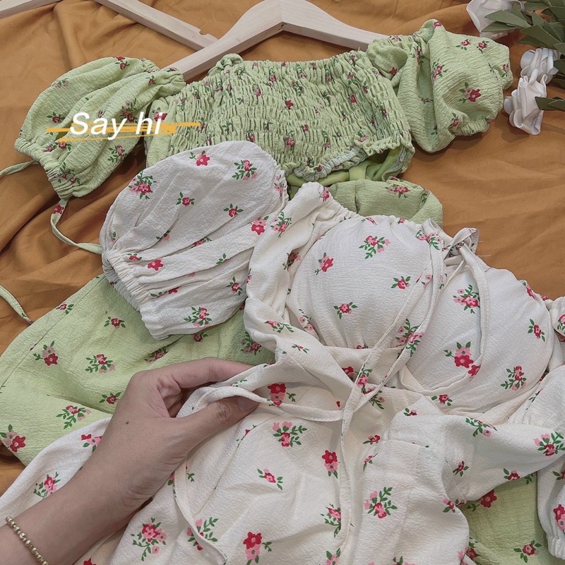 ĐẦM HOA NHÍ CỘT DÂY CUT OUT LƯNG