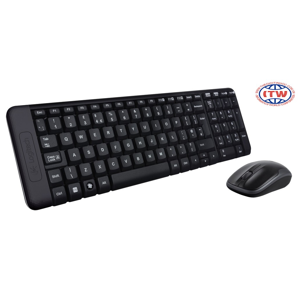 Bộ bàn phím và chuột không dây Logitech Wireless MK220