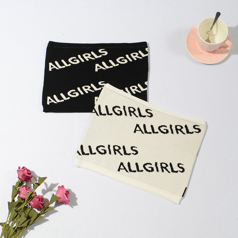 DUNEA Áo ống dệt kim hở lưng in họa tiết chữ cái quyến rũ cho nữ