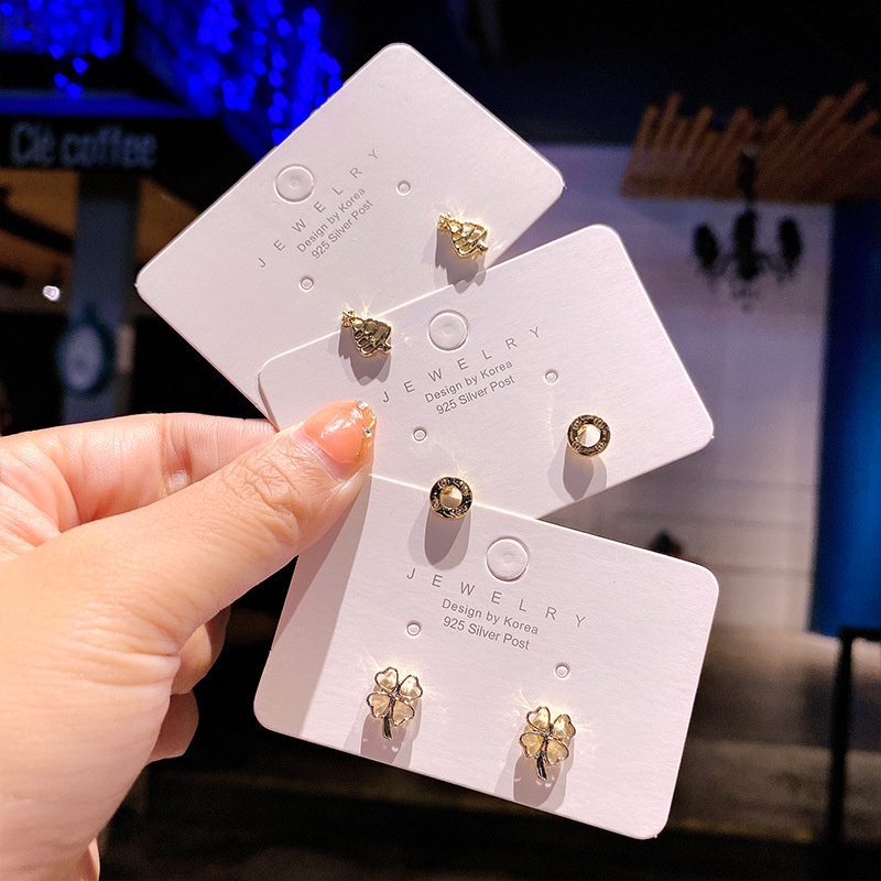 Thời Trang Bộ Khuyên Tai Hợp Kim Nhiều Kiểu Dáng