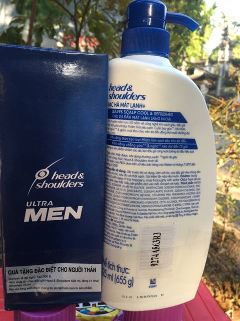 DẦU GỘI ĐẦU HEAD&amp;SHOULDERS BẠC HÀ COOL MENTHOL 655g