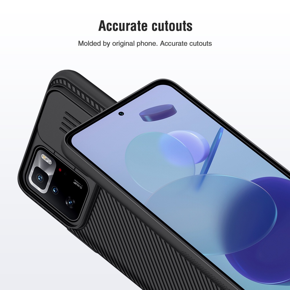 Ốp Điện Thoại Nillkin PC Cứng Có Nắp Trượt Bảo Vệ Camera Cho Xiaomi Poco X3 GT Sự Bảo Vệ