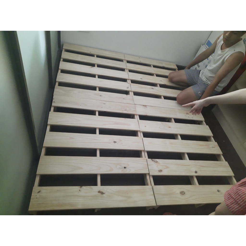 Giường PALLET gỗ mới 100% - 4 kích thước Homevuive | BigBuy360 - bigbuy360.vn