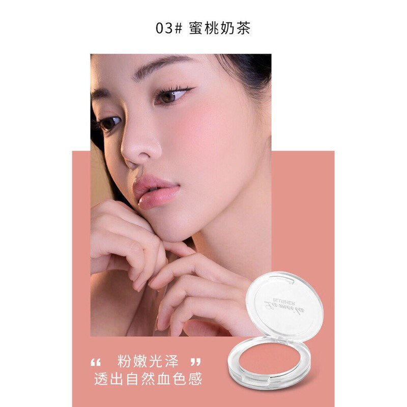 Phấn má hồng đơn sắc Lameila Blusher Color Geometry Tone Cam Đào - chính hãng Lameila