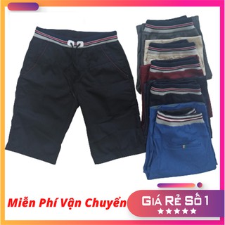 Quần sọt nam kaki, quần short nam kaki lưng thun, lưng bo nhiều màu