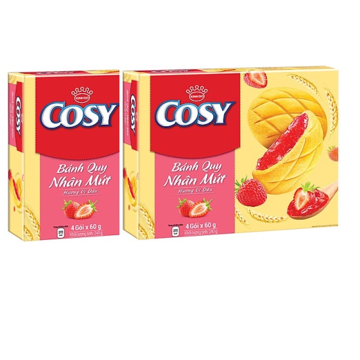 Bánh Quy Kinh Đô Cosy nhân Mứt Dâu 240g