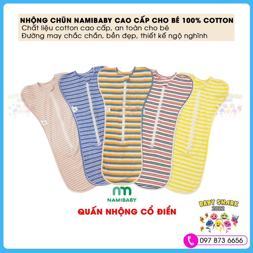 Nhộng chũn, quấn chũn Namibaby giúp bé ngủ ngon, sâu giấc, không giật mình