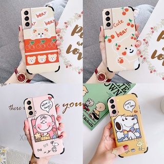 Ốp Điện Thoại Mới Cho Samsung Galaxy S21 FE 5G INS Họa Tiết Hoạt Hình Dễ Thương Vỏ Chống Sốc Cho Cặp Đôi 2022