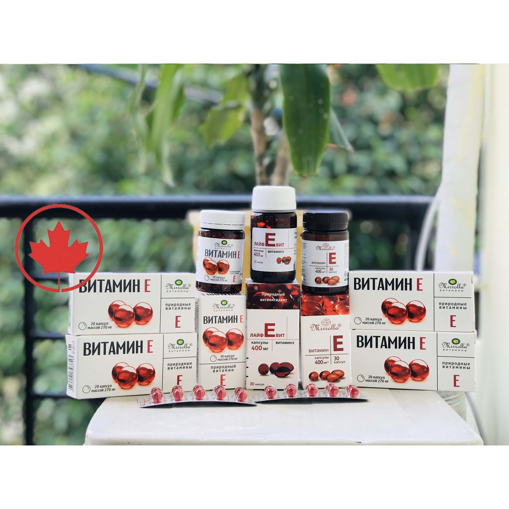 [Chuẩn Auth] Vitamin E (tổng hợp các E đỏ mới nhất chính hãng của Nga) | BigBuy360 - bigbuy360.vn