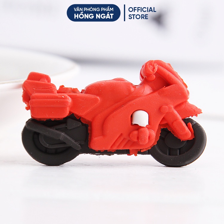 Tẩy bút chì xe máy Ms2, đồ dùng học tập dễ thương gôm tẩy cute giá rẻ làm quà tặng học sinh văn phòng phẩm T21