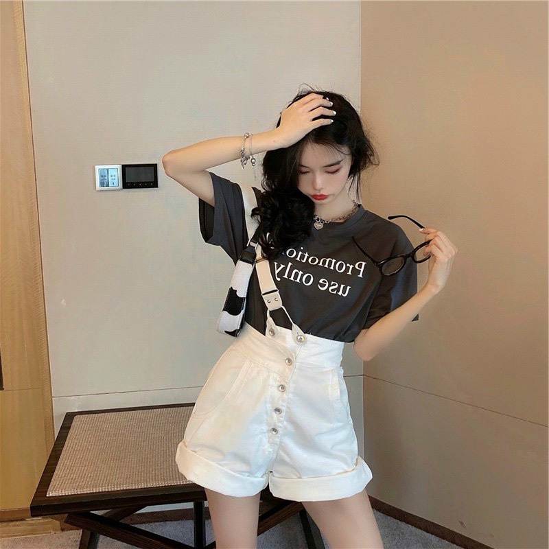 Yếm 1 Dây Chéo Dập Gấu Dáng Rộng  Hàn Quốc Năng Động Trẻ Trung