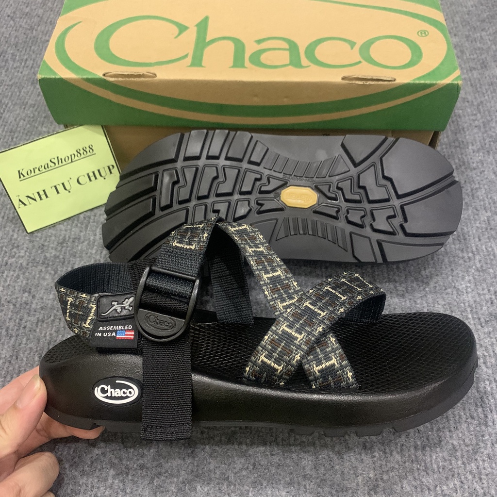 Dép Xăng Đan Nam Chaco Quai Dù Đế Cứng Mã D37