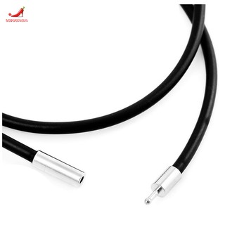 Dây chuyền da phối mặt kim loại dài 51cm cho nam