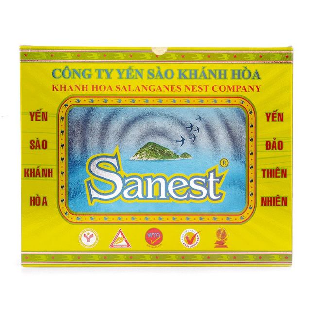 Hộp Nước yến sào Khánh Hòa Sanest có đường hộp 6 lọ × 70 ml_Suata24h