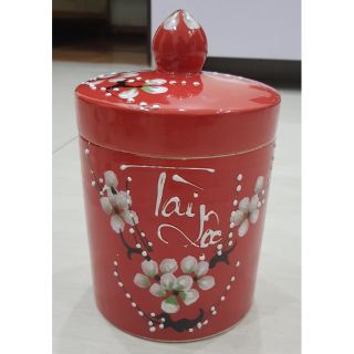 Vại muối dưa siêu xinh.Hàng sứ Bát Tràng..Cao18cm, đường kính 16cm